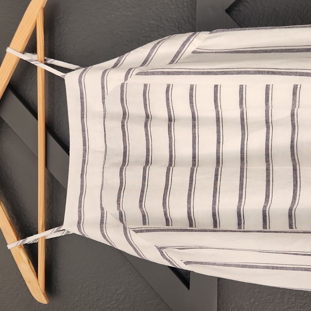 {Splendid} Linen-blend Thira Dress in Rasmus Stripe Size Small - Picture 9 of 14